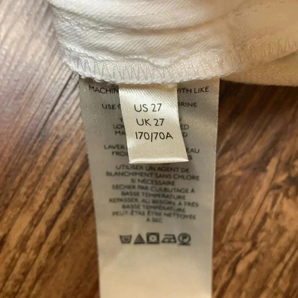 NWT Free People We The Free Denim Button Fly Cutoff Shorts Bright White - Picture 12 of 15